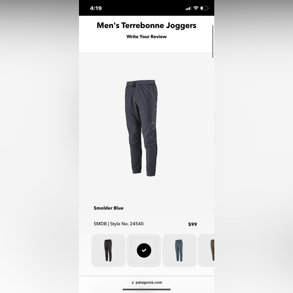 Patagonia size medium joggers